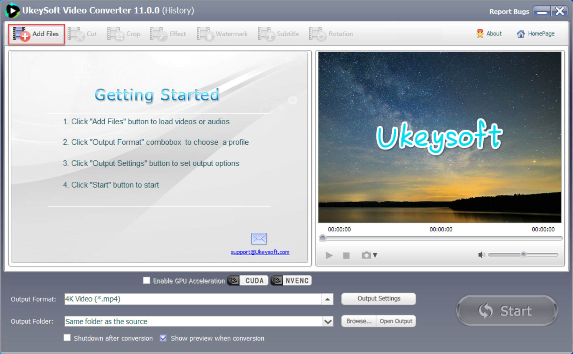add video files