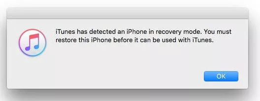 fix iphone stuck in recovery mode with itunes